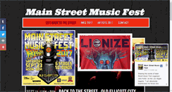 Desktop Screenshot of mainstreetmusicfest.com