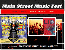 Tablet Screenshot of mainstreetmusicfest.com
